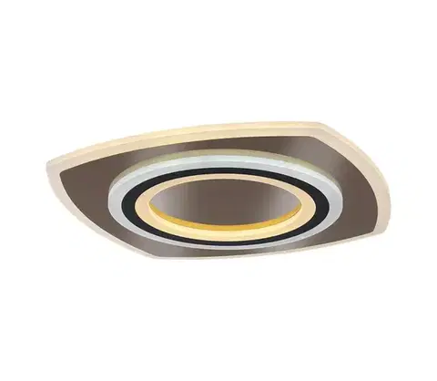 Svietidlá Rabalux 71317-LED Stmievané stropné svietidlo TANELI 60W/230V 3000/4000/6000K chróm/čierna s diaľkovým ovládačom 71317