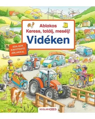 Leporelá, krabičky, puzzle knihy Ablakos Keress, találj, mesélj! - Vidéken