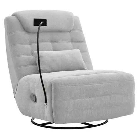 Hojdacie kreslá KONDELA Umbro otočné hojdacie kreslo svetlosivá