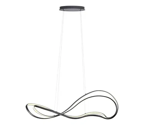 Svietidlá Redo 01-3599 - LED stmievateľný luster na lanku TEMPEST LED/58W/230V čierna 01-3599