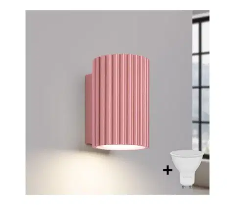 Svietidlá BRILAGI - LED nástenné svietidlo CRESTO 1xGU10/10W/230V 10 cm ružové BR.1942