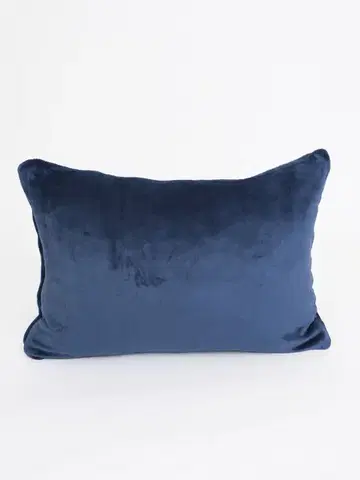 Dekoračné obliečky MKLozkoviny.sk Obliečka na vankúš mikroplyš Exclusive 40 × 60 cm - Laura námornícka modrá-  -