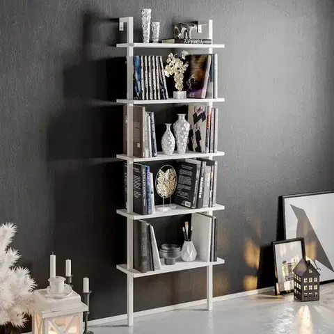 Knižnice Knižnica Piante - White