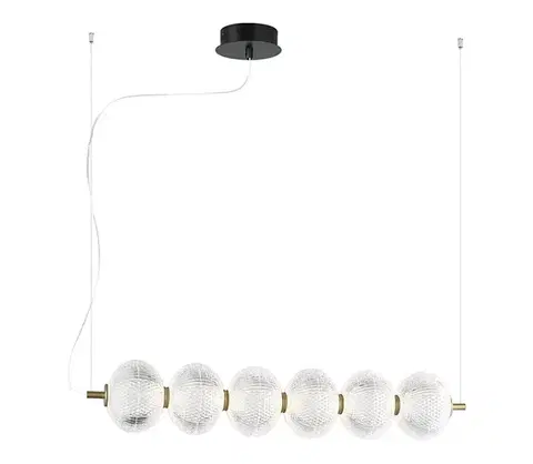 Svietidlá Viokef Lighting LED luster na lanku PELLUCID LED/23W/230V zlatý/číry 4297800