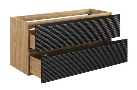 Skrinky do kúpeľne ArtCom Skrinka pod umývadlo OCEAN Black 82-120-2S | 120 cm