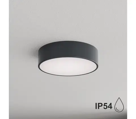 Svietidlá BRILAGI - Kúpeľňové stropné svietidlo CLARE 2xE27/24W/230V pr. 30 cm antracit IP54 8590828125679