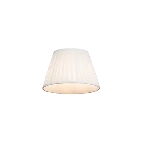Tienidlo na lampu Plisovaný tienidlo biele 25/16,5 cm