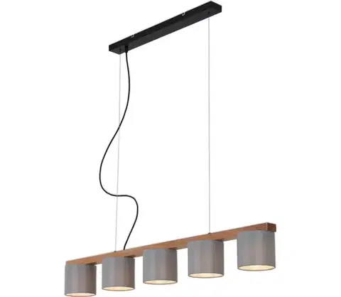 Svietidlá Briloner 4075-054 - Závesný luster RHON na lankách 5xE14/25W/230V 4075-054