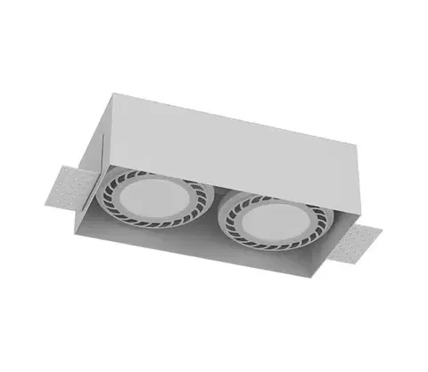 Svietidlá - Brosline 3271 - Podhľadové svietidlo CAGE 2xGU10/18W/230V biela 3271