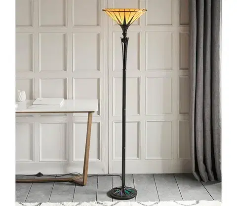 Lampy Endon 64042 - Stojacia lampa Tiffany DARK STAR 1xE27/60W/230V pr. 42 cm 64042