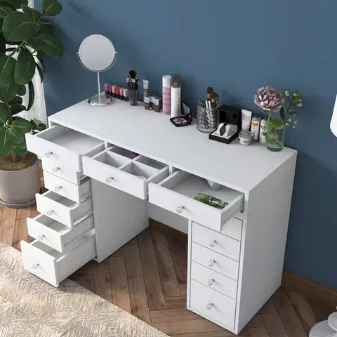 Kozmetický stolík ABLE kozmetický stolík, biela