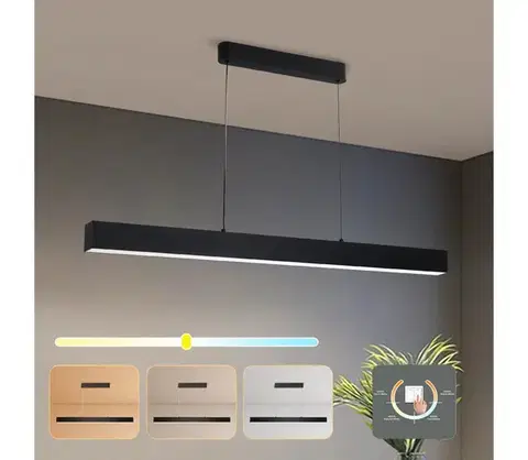 Svietidlá BRILAGI - LED Luster na lanku SLEEKLINE LED/40W/230V 3000/4500/6000K čierna BRI106