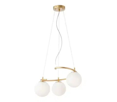 Svietidlá Redo 01-2715 - Luster na lanku VOLLEY 3xE14/28W/230V zlatá 01-2715