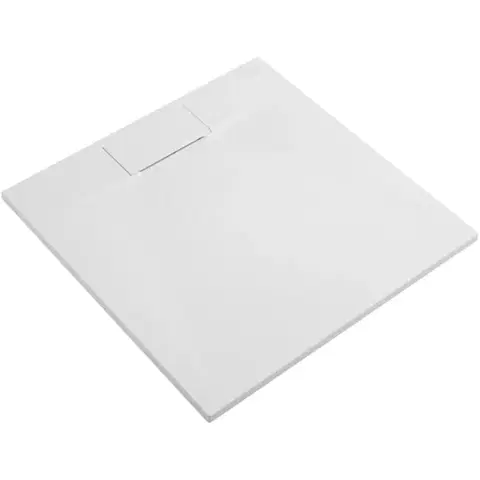 Vane CERANO - Sprchová vanička čtvercová Enzo - SMC/minerální kompozit - strukturovaná bílá matná - 80x80x3  CER-666043