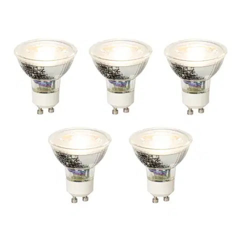 LED osvetlenie Sada 5 stmievateľných LED žiaroviek GU10 5W 370lm 3000K