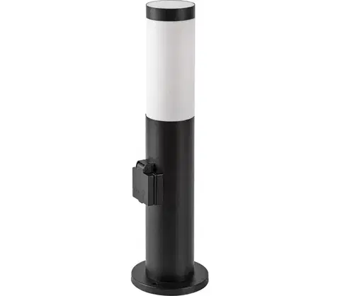 Záhradné lampy Rabalux 77194 - Vonkajšia lampa so zásuvkou BLACK TORCH 1xE27/25W/230V IP44 77194