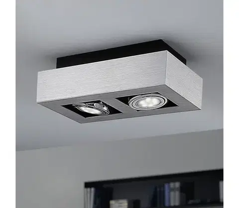 Svietidlá Eglo 64695 - LED Bodové svietidlo LOKE PRO 2xGU10/5W/230V 3000K chróm 64695