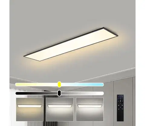 Svietidlá BRILAGI - LED stmievateľné svietidlo SLIMFRAME LED/58W/230V 120x30 cm čierne + DO BRI181