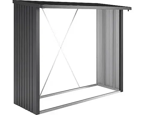 Drevníky Biohort Drevník BIOHORT Woodstock 229 x 102 x 199 cm (tmavo šedá metalíza)