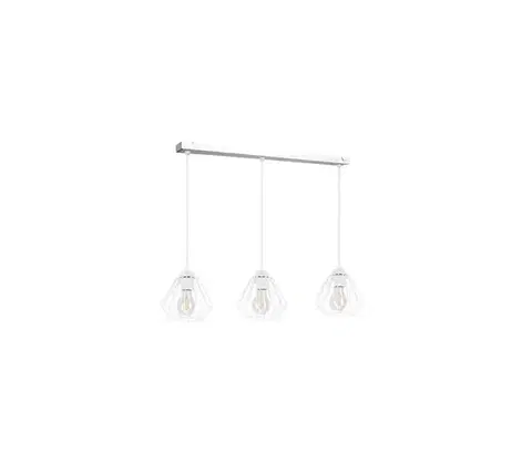Svietidlá  Luster na lanku CEED 3xE27/60W/230V biela 0759