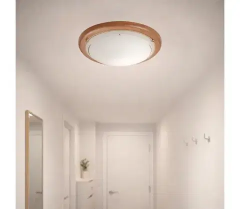 Svietidlá Brilagi - Stropné svietidlo ORBIS 2xE27/60W/230V priemer 38 cm borovica 63046