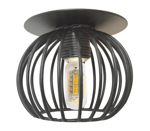 Svietidlá  Podhľadové bodové svietidlo SK 93 1xG9/40W/230V čierna 2268767