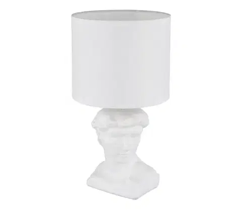 Lampy Globo 21732W - Stolná lampa HERMES 1xE14/40W/230V biela 21732W