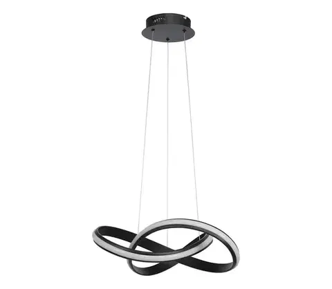 Svietidlá  LED stmievateľný luster na lanku SALO LED/28W/230V 3000K čierna 6823-102