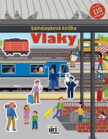 Nalepovačky, vystrihovačky, skladačky Samolepková knižka - Vlaky