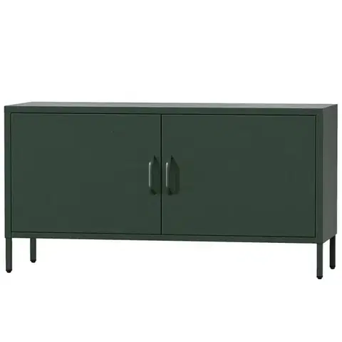 RTV stolíky v podkrovnom štýle TV Stolík Kovový Rosa Modern Bottle Green