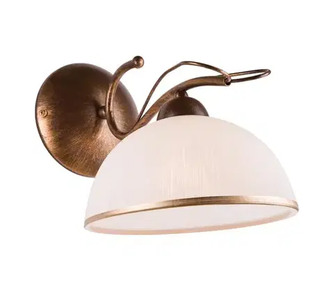 Svietidlá  Nástenné svietidlo COBRA 1xE27/60W/230V bronz/patina KM-1.52/BRĄZ