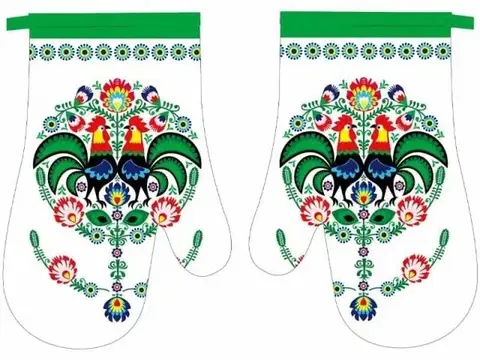 Chňapky Kinekus Chňapka kuchynská, motív folklór, 2ks, sada s magnetom