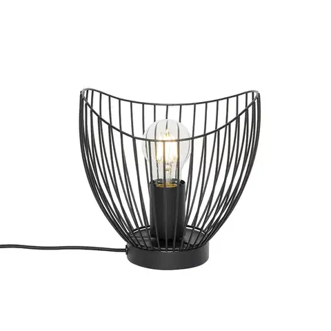 Stolné lampy Moderná stolná lampa čierna 20 cm - Pua
