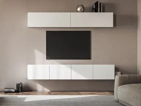 Obývacie steny NABBI Mellby 200 obývacia stena biela
