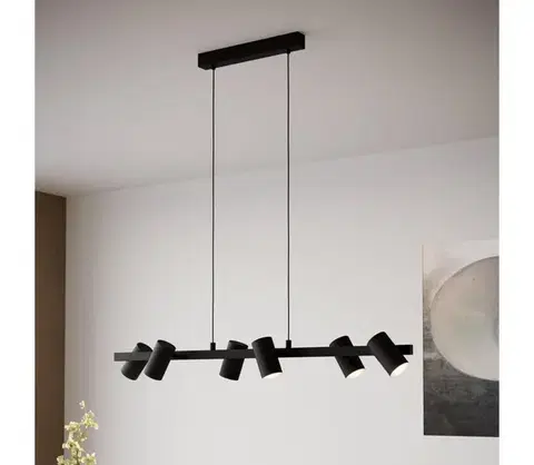 Svietidlá Eglo 99464 - Luster na lanku GATUELA 6xE14/25W/230V 99464