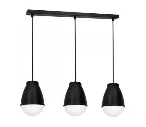 Svietidlá  Luster na lanku CARYON 3xE14/60W/230V čierna 3207