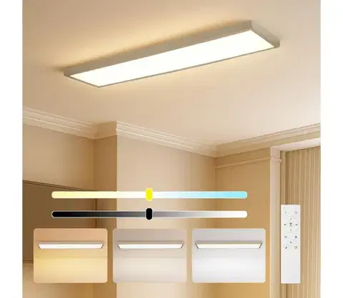 Svietidlá BRILAGI-LED Stmievateľné kúpeľňové svietidlo FRAME SMART LED/50W/230V 120x30 IP44 + diaľkové ovládanie BRI342