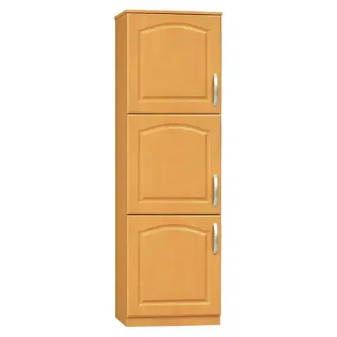 Kuchynské dolné skrinky KONDELA Lora MDF New S40/210/57 L potravinová skriňa jelša