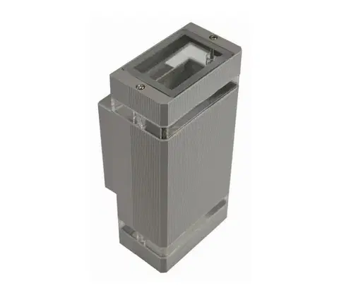 Svietidlá  Vonkajšie nástenné svietidlo LITEK 2xGU10/30W/230V IP44 šedá SKU013026