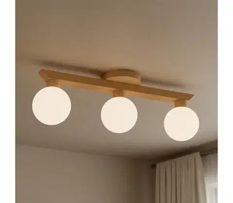 Svietidlá  Prisadený luster ANTONIO 3xG9/5W/230V dub/biela LM-3.128/A/DĄB