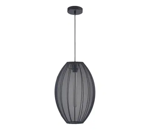 Svietidlá  Luster na lanku KAREI 1xE27/20W/230V pr. 30 cm čierna 330611