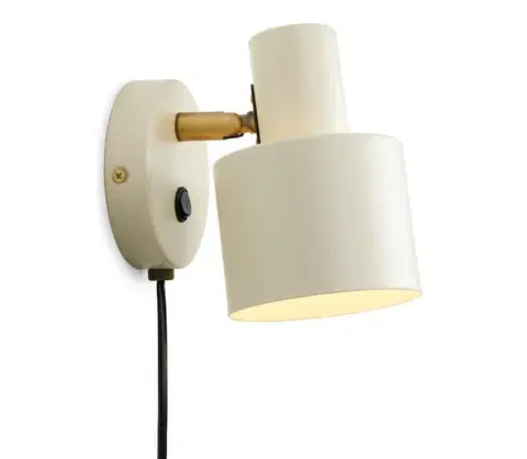 Svietidlá Halo Design 746873 - Nástenné bodové svietidlo VOGUE 1xE27/40W/230V krémová/mosadz 746873