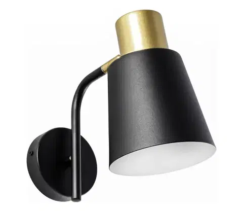 Svietidlá SmartLED Nástenné svietidlo 1xE27/20W/230V čierne/zlaté 7898