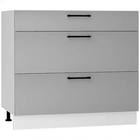 Kuchynské skrinky stojace Kuchynská skrinka Max D90pc S/3 Granit