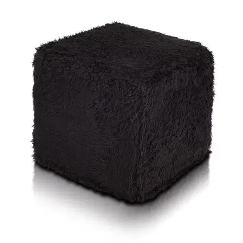 Sedacie vaky a kocky Sedací vak Taburetka Exclusive TiaHome - čierna