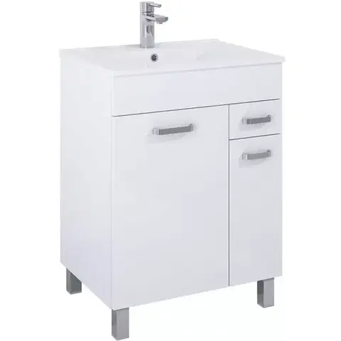 Nábytok do kúpeľne Kúpeľňová skrinka Uno Kyra 60 2D1S white