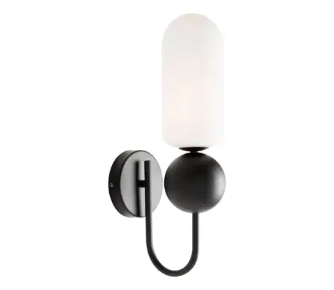 Svietidlá MAXLIGHT W0381 - Nástenná lampa ROMA 1xG9/12W/230V čierna W0381
