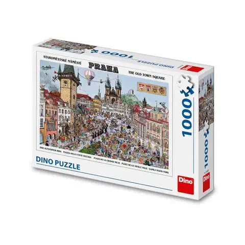 1000 dielikov Dino Toys Puzzle Staromestské námestie 1000 Dino