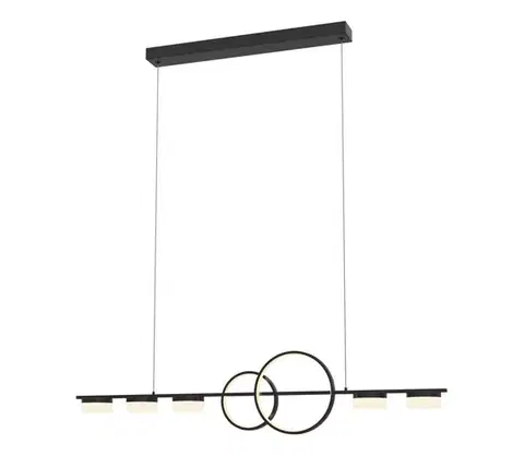 Svietidlá Wofi 7030-702 - LED Stmievateľný luster na lanku MESSINA LED/57W/230V čierna 7030-702