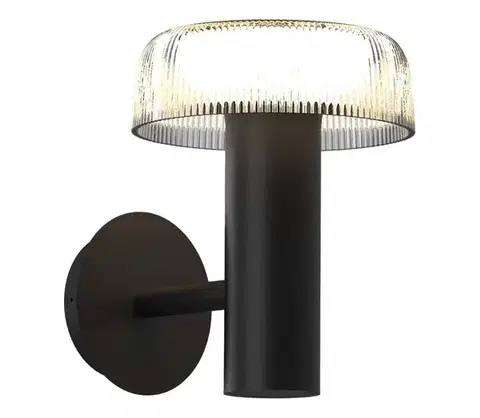Lampy Zuma Line WT33111 - LED Solárna nástenná lampa BLUET LED/2,5W/2000mAh IP44 čierna WT33111